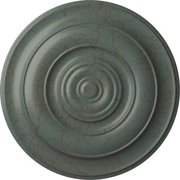 Ekena Millwork Niobe Ceiling Medallion (Fits Canopies up to 8 5/8"), 18"OD x 1 1/2"P, Cloud Burst Crackle CM18NICBC - main